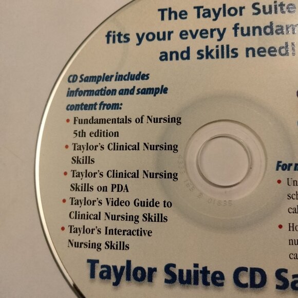 Fundamentals Clinical Nursing Skills Taylor Suite CD Sampler Student Nurse - Picture 2 of 4